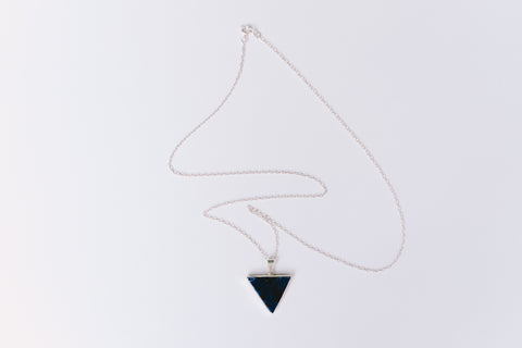 Lapis lazuli triangle pendant
