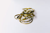 Gold and Ivory bangle stack